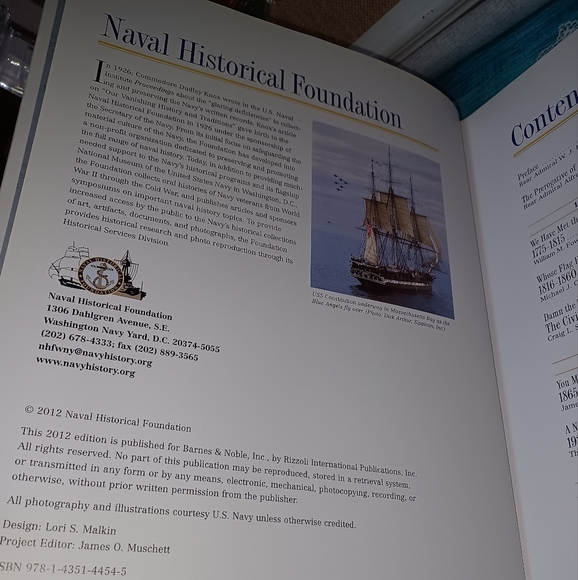 The Navy Naval Historical Foundation United States Navy Leather Bound 2012 Editi - Picture 9 of 16
